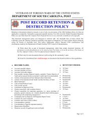 Post Record Retention and Destruction Policy - Department of South ...