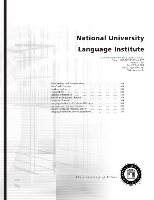 Catalog 73 - National University