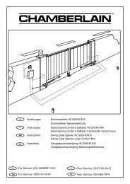 Montageanleitung HC300, HC400 - Schober Torantriebe GmbH