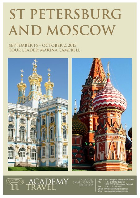 St Petersburg and Moscow - Academy Travel