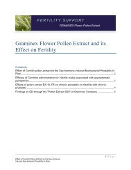 Graminex Flower Pollen Extract and its Effect on Fertility