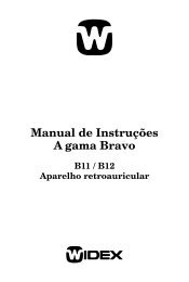 Manual de InstruÃƒÂ§ÃƒÂµes A gama Bravo - Widex