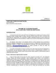 JUNTA DEL FONDO DE ADAPTACIÃN INFORME ... - Adaptation Fund