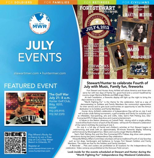 EVENTS Fort Stewart Morale Welfare and Recreation