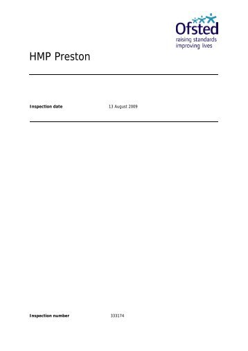 HMP Preston - Inside Time