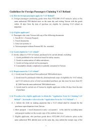 Guidelines for Foreign Passengers Claiming VAT Refund