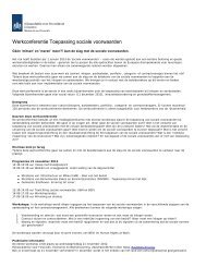 Werkconferentie Toepassing sociale voorwaarden - Rijksacademie ...