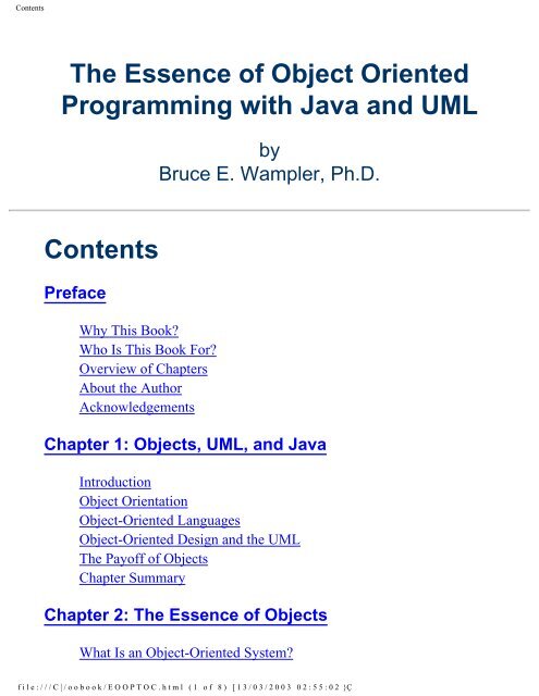 The Essence Of Object Oriented Programming With Java To Parent