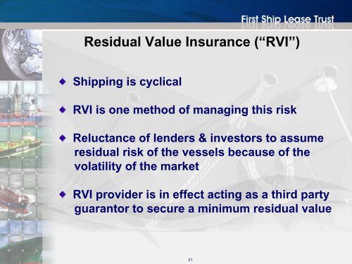 Residual Value Insurance (“RVI”)