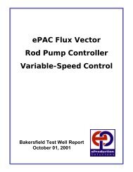 ePAC Flux Vector Rod Pump Controller Variable ... - Ep-Solutions.com