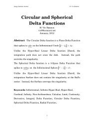 Circular and Spherical Delta Functions - Gauge-institute.org