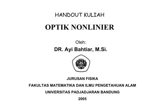 Handout Kuliah.pdf - Fisika Universitas Padjadjaran