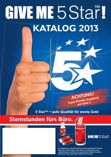 KATALOG 2013 5 Starâ„¢ â€“ gute QualitÃ¤t fÃ¼r wenig Geld ... - spicers2.de