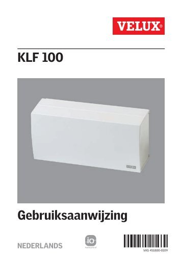KLF 100 Gebruiksaanwijzing - Velux