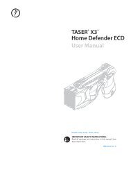 Self Defense ...TASERÂ® X3Â® Home Defender ECD User Manual