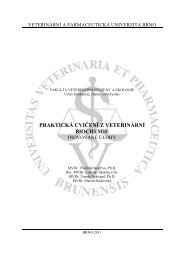 PraktickÃ¡ cviÄenÃ­ z veterinÃ¡rnÃ­ biochemie. InovovanÃ© Ãºlohy