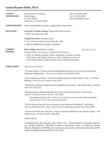 Resume Wizard - Berry College