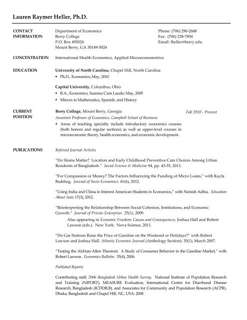 Resume Wizard - Berry College