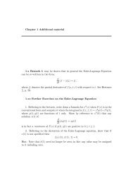 Further Exercises on the Euler-Lagrange Equation