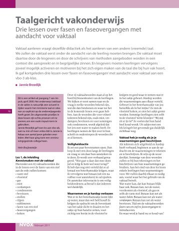 Taalgericht vakonderwijs - NVON