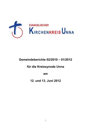 Jahresthema 2012 - Kirchenkreis Unna