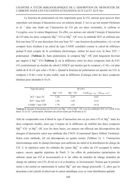 Zalfa NOUR ModÃ©lisation de l'adsorption des molÃ©cules Ã  fort ...