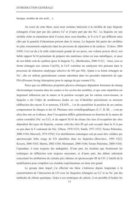 Zalfa NOUR ModÃ©lisation de l'adsorption des molÃ©cules Ã  fort ...