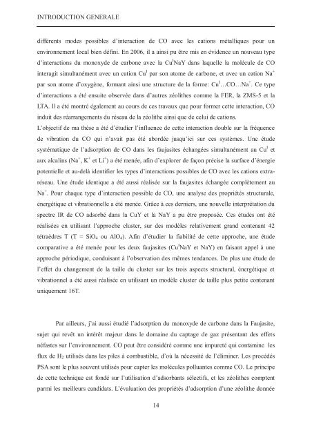 Zalfa NOUR ModÃ©lisation de l'adsorption des molÃ©cules Ã  fort ...