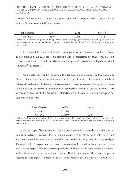 Zalfa NOUR ModÃ©lisation de l'adsorption des molÃ©cules Ã  fort ...