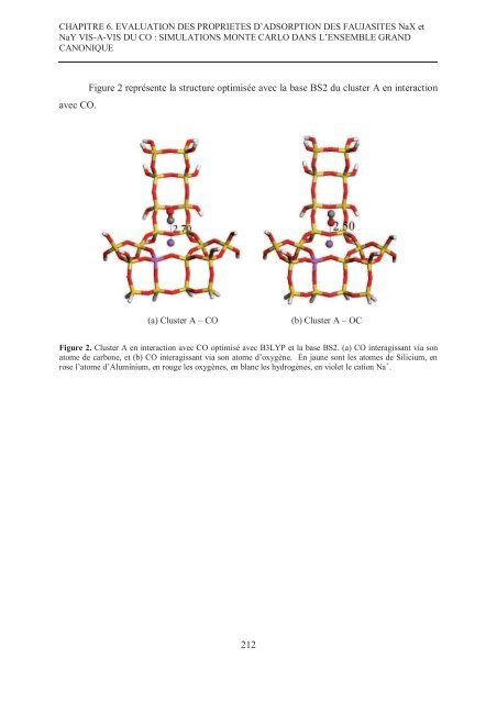 Zalfa NOUR ModÃ©lisation de l'adsorption des molÃ©cules Ã  fort ...