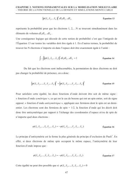 Zalfa NOUR ModÃ©lisation de l'adsorption des molÃ©cules Ã  fort ...