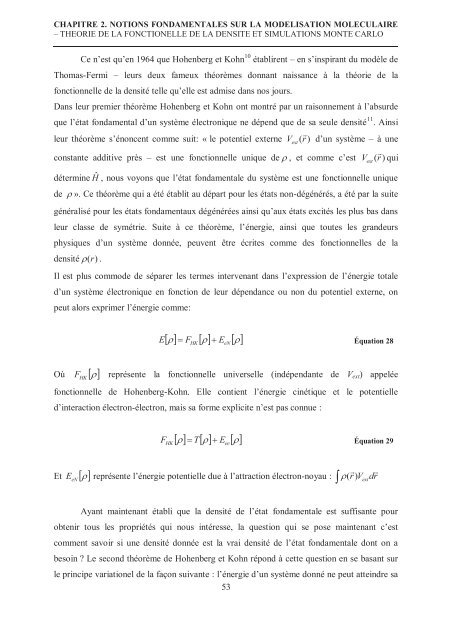 Zalfa NOUR ModÃ©lisation de l'adsorption des molÃ©cules Ã  fort ...