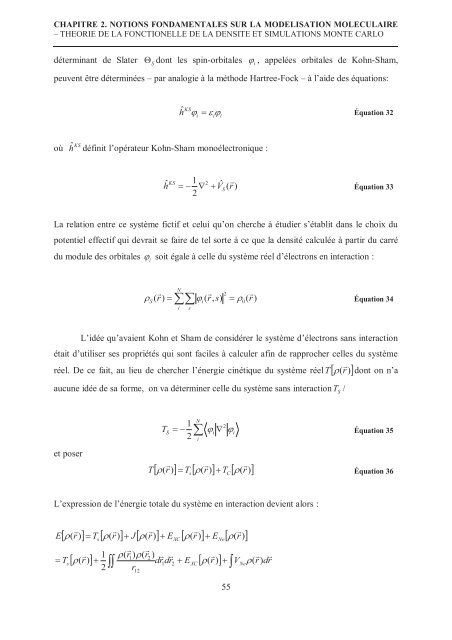 Zalfa NOUR ModÃ©lisation de l'adsorption des molÃ©cules Ã  fort ...