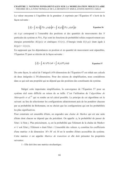 Zalfa NOUR ModÃ©lisation de l'adsorption des molÃ©cules Ã  fort ...