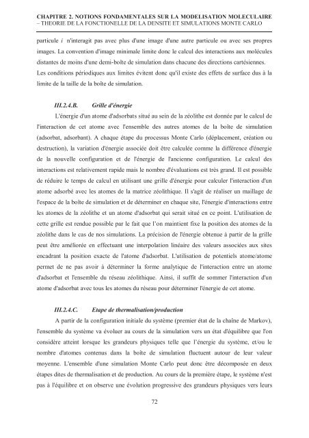 Zalfa NOUR ModÃ©lisation de l'adsorption des molÃ©cules Ã  fort ...