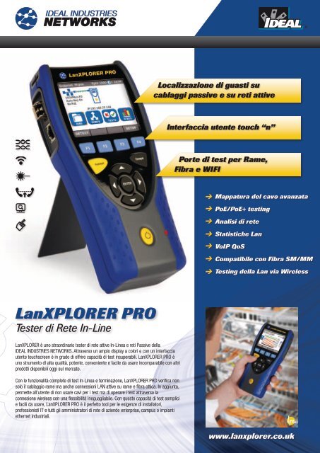 LanXPLORER PRO - IDEAL INDUSTRIES