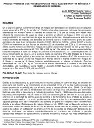 productividad de cuatro genotipos de trigo bajo diferentes mÃ©todos ...