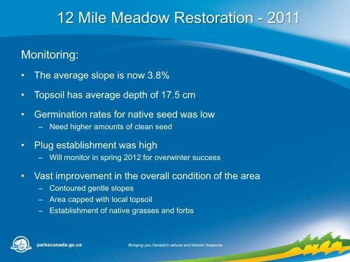 Restoration and Maintenance of Fescue Grasslands Prince Albert ...