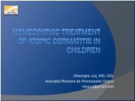 homeopathic treatmen.. - Dr. Gheorghe Jurj - Homeopatie