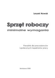 Leszek Nowak, SprzÄt roboczy - PaÅstwowa Inspekcja Pracy