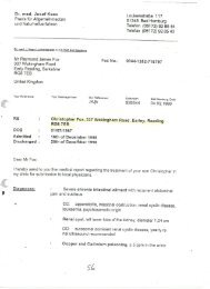 Dr. med. Josef Kees Medical Report on Christopher