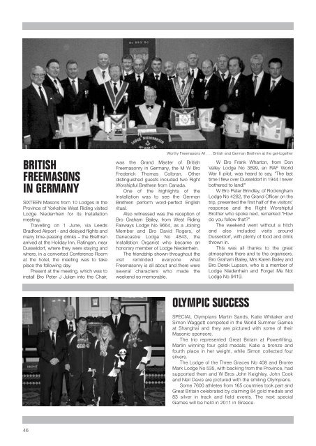 NEWSLETTER 36 Repro - Masonic Province of Yorkshire, West Riding