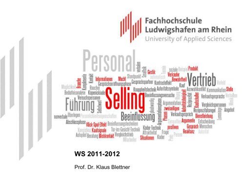 Prof. Dr. Klaus Blettner, FB II Studiengangleiter Bachelor Marketing