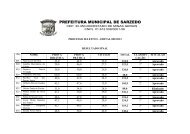 Resultado Final - Edital 02/2013 - Prefeitura Municipal de Sarzedo