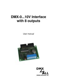 DMX-0...10V Interface with 8 outputs - DMX4ALL GmbH