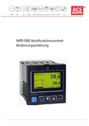 Bedienungsanleitung - ACS-CONTROL-SYSTEM GmbH