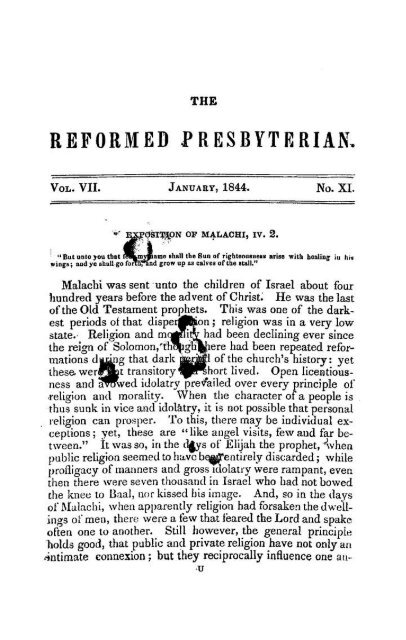 Reformed Presbyterian 1844-1845 Vol 8 - Rparchives.org