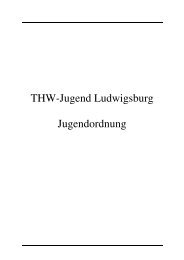 THW-Jugend Ludwigsburg Jugendordnung