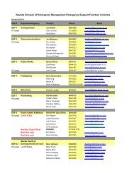 Emergency Support Function Contact List - Emergency Management