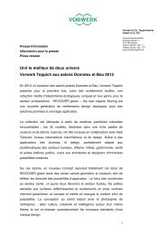 Téléchargement de PDF - VORWERK MOQUETTE